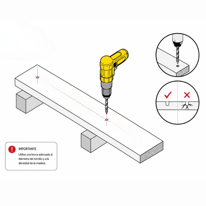 INSTALACION MADERA TROPICAL TORNILLO VISIBLE 2